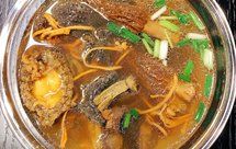 羊肚菌鲍鱼虫草花炖乌鸡汤