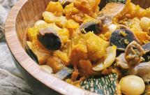 南瓜白果焖鸡珍