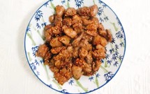 爆炒黑胡椒鸡心