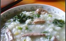 菠菜鸡肝生滚粥