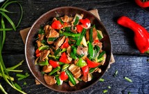 家常菜～春韭炒鸡肝块