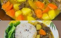 咖喱牛楠+盖浇饭