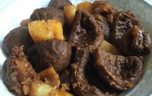 红烧土豆牛腱子-关键是牛筋-薄汤款
