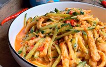 清爽开胃菜～香辣爆汁牛筋面