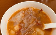 自制番茄酱牛筋版罗宋汤+牛筋清汤