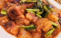 熊熊白白-葱烧牛蹄筋