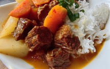 西红柿牛腩盖浇饭