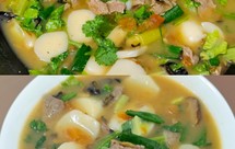 年糕烩羊肉片(主食)