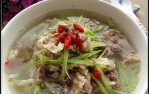 萝卜丝汆羊肉片