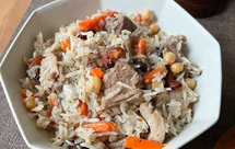 羊肉抓饭+鹰嘴豆