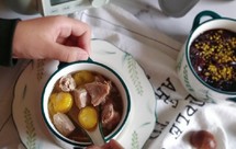 #黑椒蒸杏鲍菇#板栗老鸭汤#桂花黑米粥——【北鼎蒸炖锅食谱】