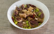 毛豆蒸咸鸭珍（咸鸭腿）