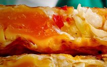 包菜甜椒糖心蛋饼