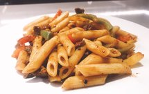 黑胡椒牛肉彩椒意大利通心粉—留学生