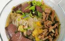 低碳鸭血魔芋粉丝汤