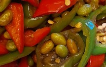 【糖醋毛豆菜椒】