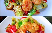 低脂低卡❗️0⃣️难度，Q弹鲜美的包菜炒虾仁❗️