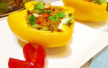 小米时蔬烤彩椒