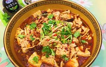 青花椒豆腐肉片