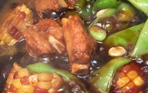 东北油豆角炖排骨