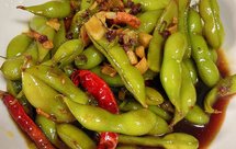 凉拌毛豆－可真是太好吃了