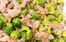 青豆炒肉末