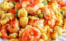 健康低脂家常菜—虾仁青豆炒蛋