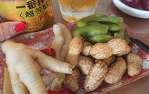 泡椒糟卤毛豆花生鸡爪