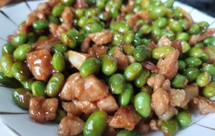 青豆炒肉