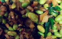 四川泡菜炒青豆（毛豆）