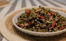 干煸橄榄菜肉末四季豆（少油不少味）