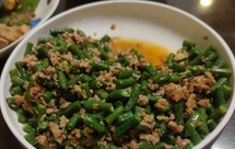 刀豆炒肉沫