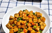 青豆虾仁炒豆腐