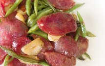 腊肠炒刀豆，快手好吃