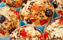 无糖全麦玛芬蛋糕（圣女果脯+蓝莓）