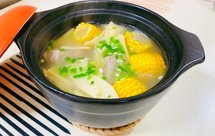 排骨玉米冬笋汤（味道非常鲜美）