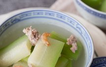 超快手清新解暑又鲜甜的【节瓜虾米汤】