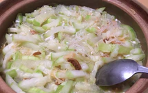 节瓜咸蛋粉丝煲