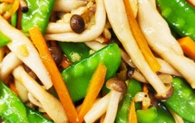 蟹味菇炒荷兰豆