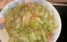 節瓜蝦米煮粉絲