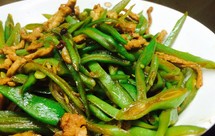 扁豆角丝炒肉