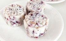 不加糖的山药糕（添加蔓越莓/葡萄干）