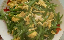 刀豆炒鸡蛋