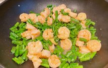 低脂食谱：虾仁炒刀豆