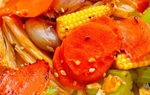 鲜味玉米笋（素菜）