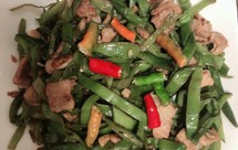 老家的味道，小炒刀豆