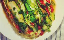 小胡瓜与山羊奶酪千层面