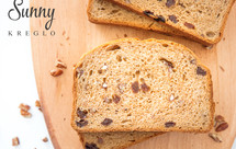 葡萄干肉桂轻全麦吐司（面包机版）丨健康·烘焙