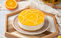 免烤箱！香橙酸奶慕斯蛋糕！