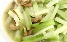 虾米煮节瓜(毛瓜)